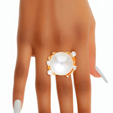 Load image into Gallery viewer, Ring Gold Pearl Branch Cocktail Ring for Women
