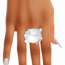 Load image into Gallery viewer, Ring Silver Pearl Branch Cocktail Ring for Women
