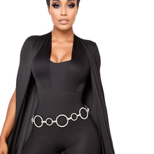 Load image into Gallery viewer, Belt Silver Metal Chain Ring Belt for Women
