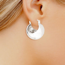Load image into Gallery viewer, Hoop White Gold Mini Ball Earrings for Women
