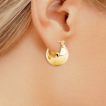 Load image into Gallery viewer, Hoop 14K Gold Medium Ball Earrings for Women

