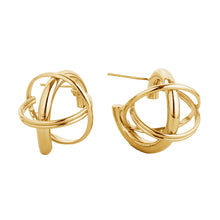 Load image into Gallery viewer, Stud 14K Gold Small Gyro Ball Earrings for Women
