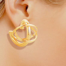 Load image into Gallery viewer, Stud 14K Gold Small Gyro Ball Earrings for Women
