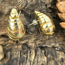 Load image into Gallery viewer, 14K Gold Spiral Stud Earrings
