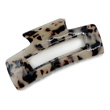 Load image into Gallery viewer, Light Brown Marbled Rectangle Clip

