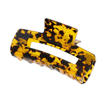 Load image into Gallery viewer, Tortoiseshell Marbled Rectangle Clip
