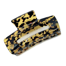 Load image into Gallery viewer, Tortoiseshell Marbled Rectangle Clip
