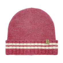 Load image into Gallery viewer, Red Stripe Knit Cuff Beanie
