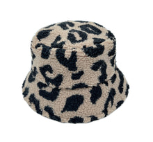 Load image into Gallery viewer, Camel Leopard Teddy Bucket Hat
