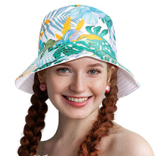 Load image into Gallery viewer, Green Tropical Reversible Hat
