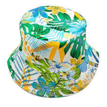 Load image into Gallery viewer, Green Tropical Reversible Hat
