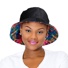 Load image into Gallery viewer, Rainbow Tie Dye Reversible Bucket Hat
