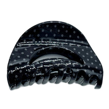 Load image into Gallery viewer, Black Polka Dot Medium Claw Clip
