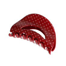 Load image into Gallery viewer, Red Polka Dot Medium Claw Clip
