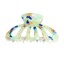 Load image into Gallery viewer, Green Marble Big Hair Claw Clip
