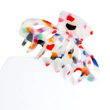 Load image into Gallery viewer, Ivory Marble Big Hair Claw Clip
