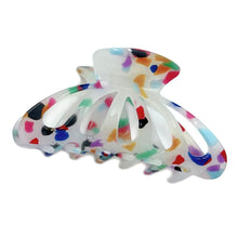 Load image into Gallery viewer, Ivory Marble Big Hair Claw Clip
