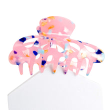 Load image into Gallery viewer, Pink Marble Big Hair Claw Clip
