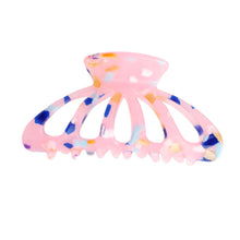 Load image into Gallery viewer, Pink Marble Big Hair Claw Clip
