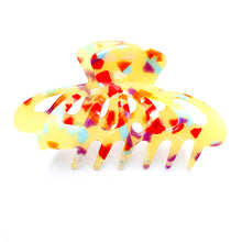 Load image into Gallery viewer, Yellow Marble Big Hair Claw Clip
