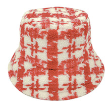 Load image into Gallery viewer, Red Sherpa Bucket Hat
