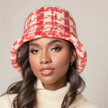 Load image into Gallery viewer, Red Sherpa Bucket Hat

