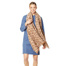 Load image into Gallery viewer, Pink Leopard Reversible Cozy Scarf
