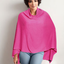 Load image into Gallery viewer, Scarf Poncho Pink Convertible Wrap for Women
