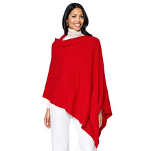 Load image into Gallery viewer, Scarf Poncho Red 4 Way Wear Wrap for Women
