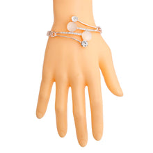 Load image into Gallery viewer, Rose Gold Crystal Hinge Cuff

