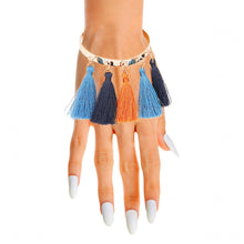 Load image into Gallery viewer, Various Blue Tassels Bangle
