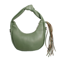 Load image into Gallery viewer, Purse Green Round Fringe Shoulder Bag for Women
