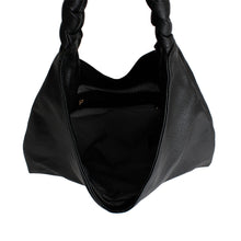 Load image into Gallery viewer, Black Braided Hobo Bag
