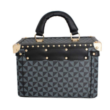 Load image into Gallery viewer, Black Square Trunk Handbag
