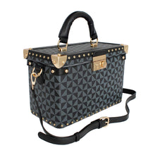 Load image into Gallery viewer, Black Square Trunk Handbag
