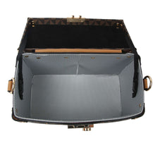 Load image into Gallery viewer, Brown Square Trunk Handbag
