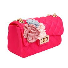 Load image into Gallery viewer, Purse Fuchsia Quilted Jelly Crossbody Bag Women
