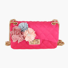 Load image into Gallery viewer, Purse Fuchsia Quilted Jelly Crossbody Bag Women

