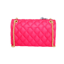 Load image into Gallery viewer, Purse Fuchsia Quilted Jelly Crossbody Bag Women

