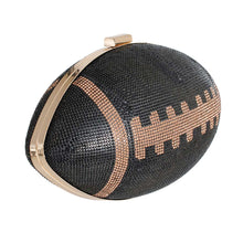 Load image into Gallery viewer, Black Football Hardcase Clutch

