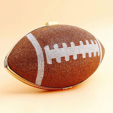 Load image into Gallery viewer, Brown Football Hardcase Clutch
