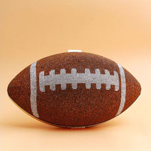 Load image into Gallery viewer, Brown Football Hardcase Clutch
