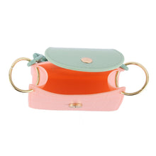 Load image into Gallery viewer, Pink and Mint Mini Jelly Crossbody Bag
