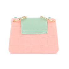 Load image into Gallery viewer, Pink and Mint Mini Jelly Crossbody Bag
