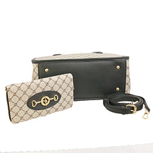 Load image into Gallery viewer, Designer Horsebit Black Snap Satchel Set
