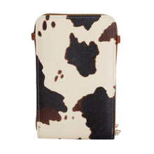Load image into Gallery viewer, Cow Triple Pocket Mobile Crossbody
