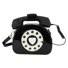 Load image into Gallery viewer, Black Rotary Phone AUX Bag
