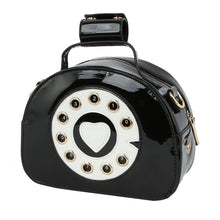 Load image into Gallery viewer, Black Rotary Phone AUX Bag
