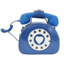 Load image into Gallery viewer, Blue Rotary Phone AUX Bag

