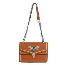 Load image into Gallery viewer, Brown Bee Dual Compartment Shoulder Bag
